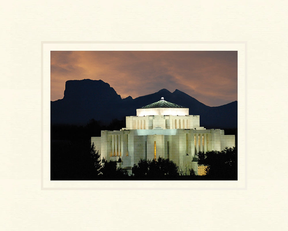 Cardston Temple - Mountain View 5x7 print