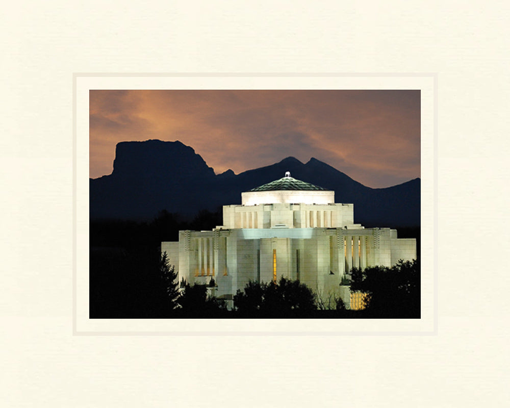 Cardston Temple - Mountain View by Hank deLespinasse