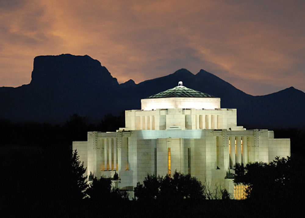 Cardston Temple - Mountain View by Hank deLespinasse