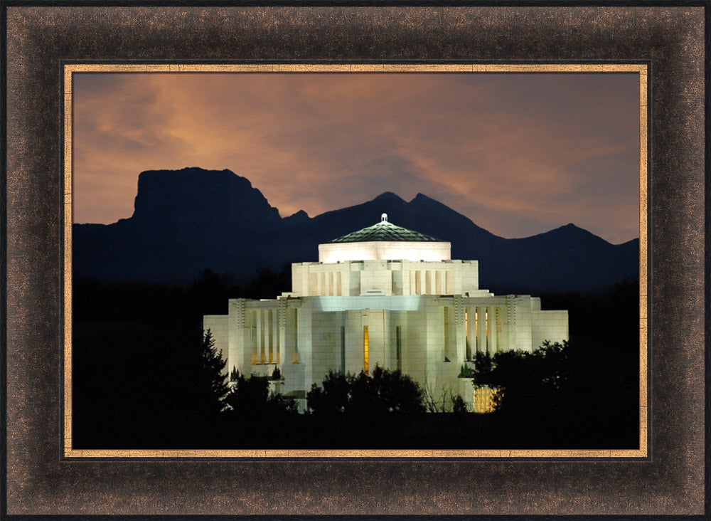 Cardston Temple - Mountain View by Hank deLespinasse