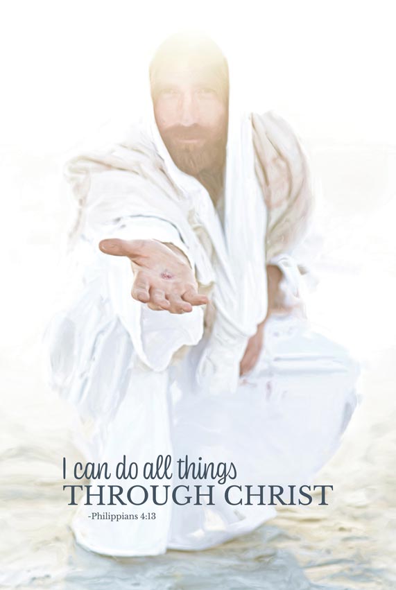 Rescuer - I Can Do All Things Through Christ 12x18 repositionable poster
