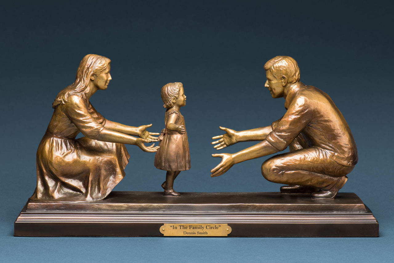 In The Family Circle  bronze Belissimo Sculpture