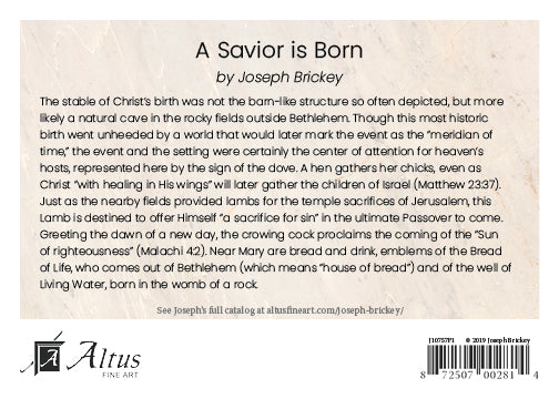 A Savior Is Born by Joseph Brickey