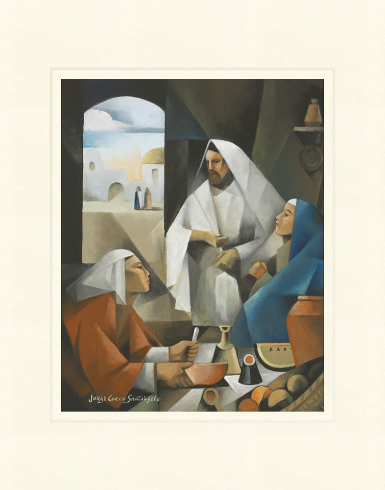 Jesus, Martha, and Mary by Jorge Cocco