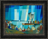 Jesus Preaching from a Boat by Jorge Cocco