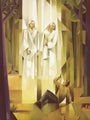God, the Father, and Jesus Christ appear to the boy, Joseph Smith.
