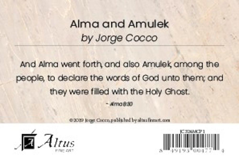 Alma and Amulek minicard