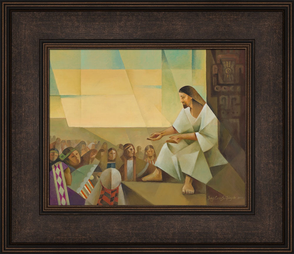 Jesus Preaching to the Multitude by Jorge Cocco