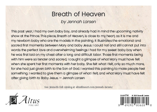 Breath of Heaven by Jennah Larsen