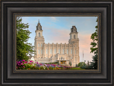 Manti Temple - Flower Garden by Kyle Woodbury