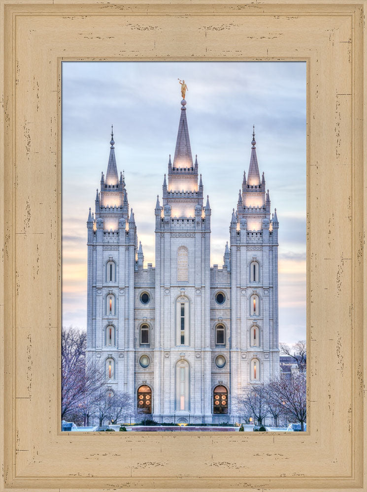 Salt Lake Temple - Winter Sunset by Kyle Woodbury