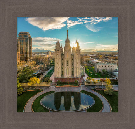 Salt Lake Temple - City Sunset by Kyle Woodbury