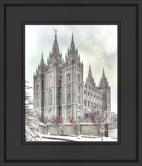 Salt Lake Temple - Snowy View by Kyle Woodbury