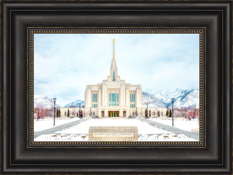 Ogden Temple - Snowy Mountains by Kyle Woodbury