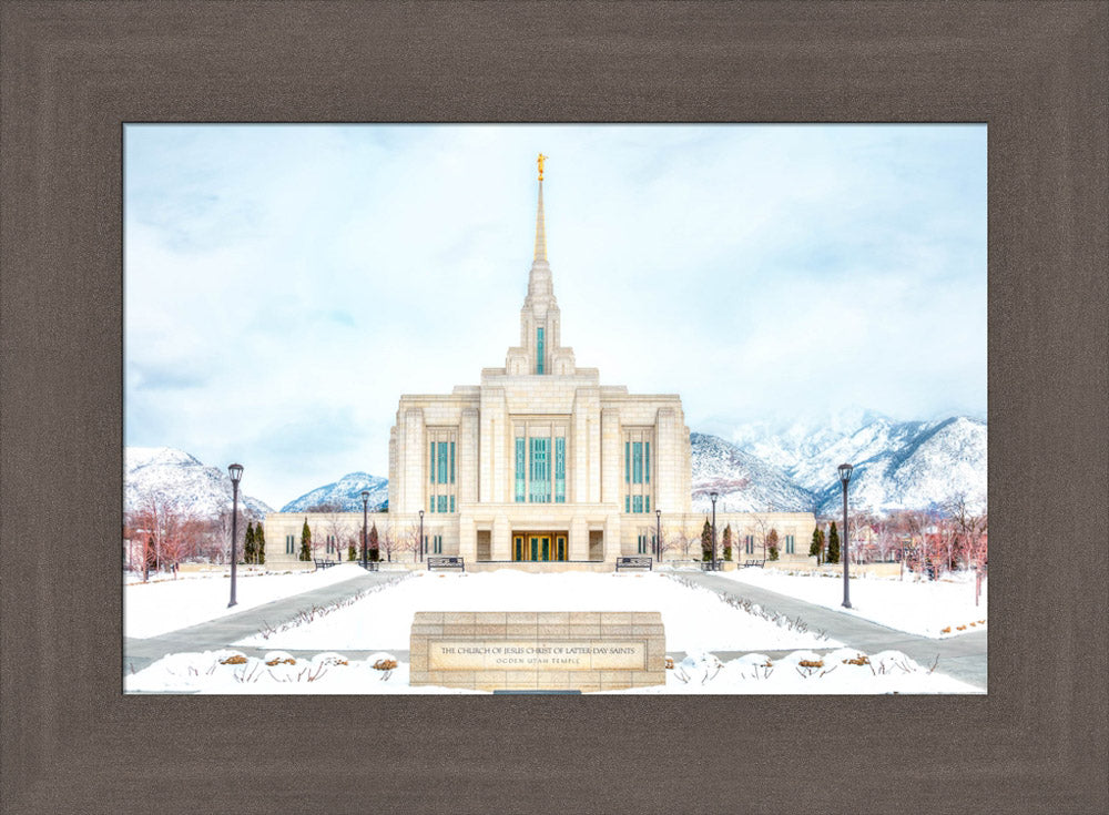 Ogden Temple - Snowy Mountains by Kyle Woodbury