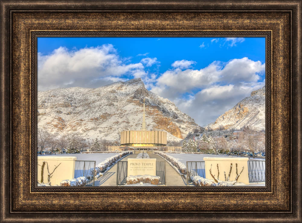 Provo Temple - In Winter by Kyle Woodbury