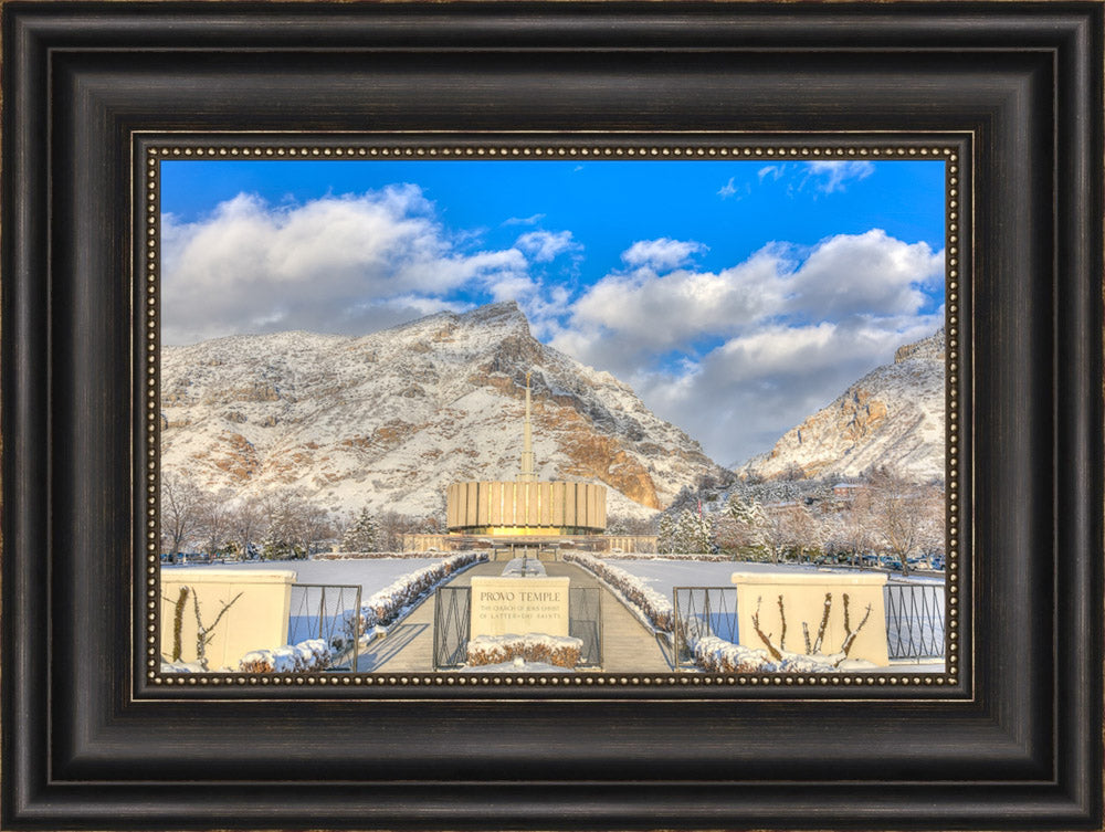 Provo Temple - In Winter by Kyle Woodbury
