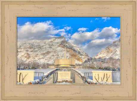 Provo Temple - In Winter by Kyle Woodbury