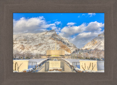 Provo Temple - In Winter by Kyle Woodbury