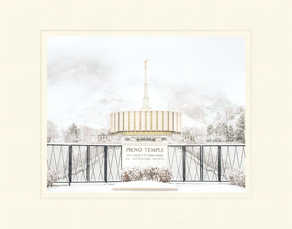 Provo Temple - Winter Beauty by Kyle Woodbury