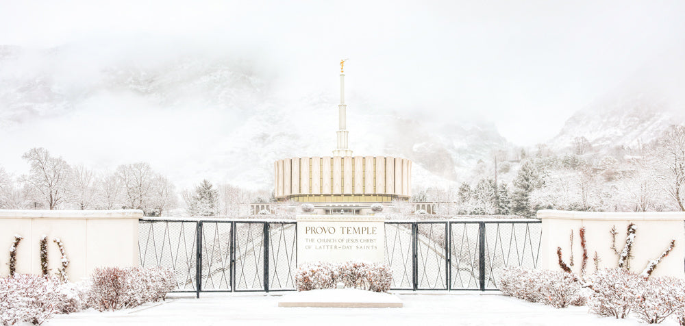 Provo Temple - Winter Beauty by Kyle Woodbury