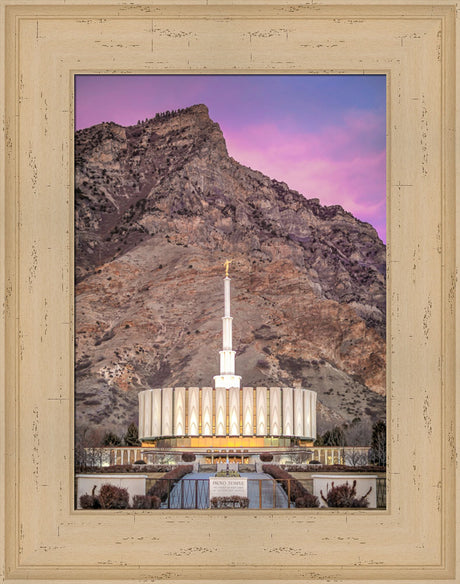 Provo Temple - 2018 Superbowl Sunset by Kyle Woodbury