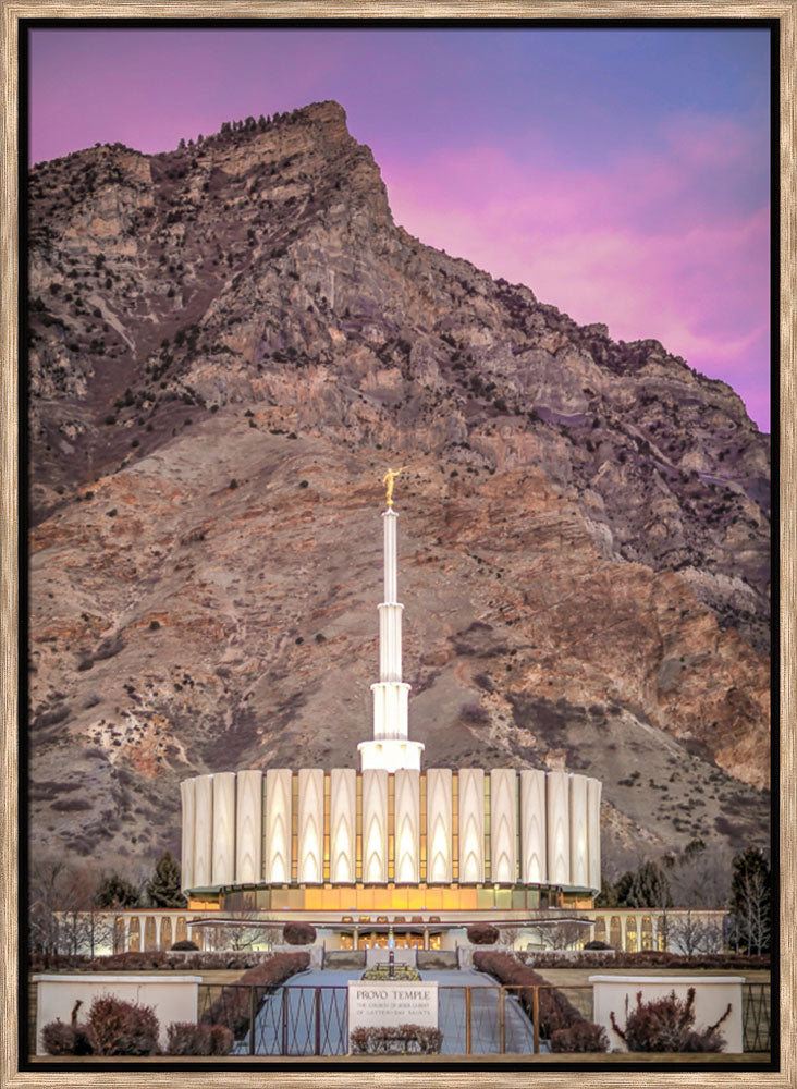 Provo Temple - 2018 Superbowl Sunset by Kyle Woodbury