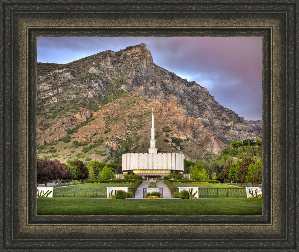 Provo Temple - Summer Mountains by Kyle Woodbury