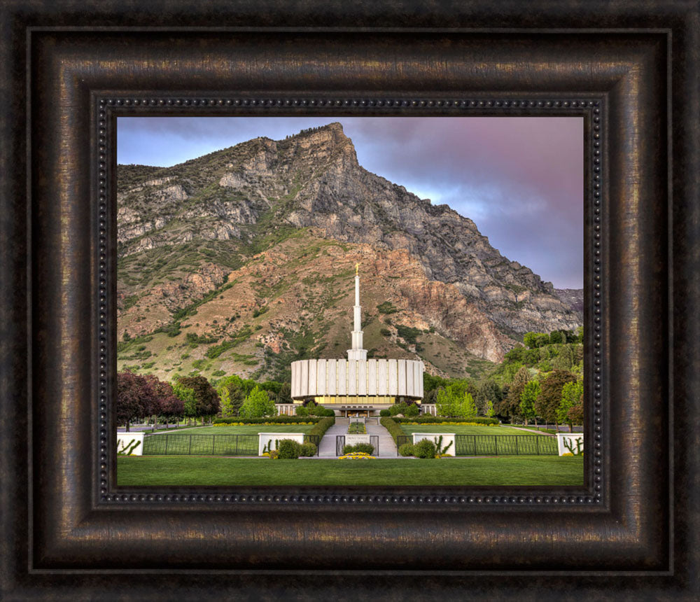 Provo Temple - Summer Mountains by Kyle Woodbury