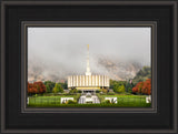 Provo Temple - Fall Fog by Kyle Woodbury