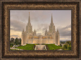 San Diego Temple - Evening Sunset by Kyle Woodbury