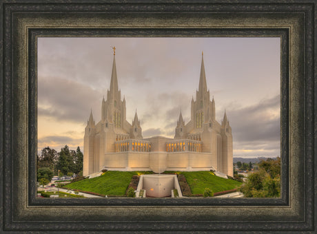 San Diego Temple - Evening Sunset by Kyle Woodbury