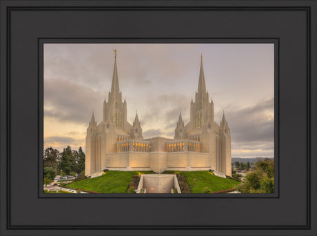 San Diego Temple - Evening Sunset by Kyle Woodbury