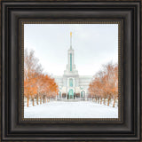 Mount Timpanogos Temple - First Snowstorm by Kyle Woodbury