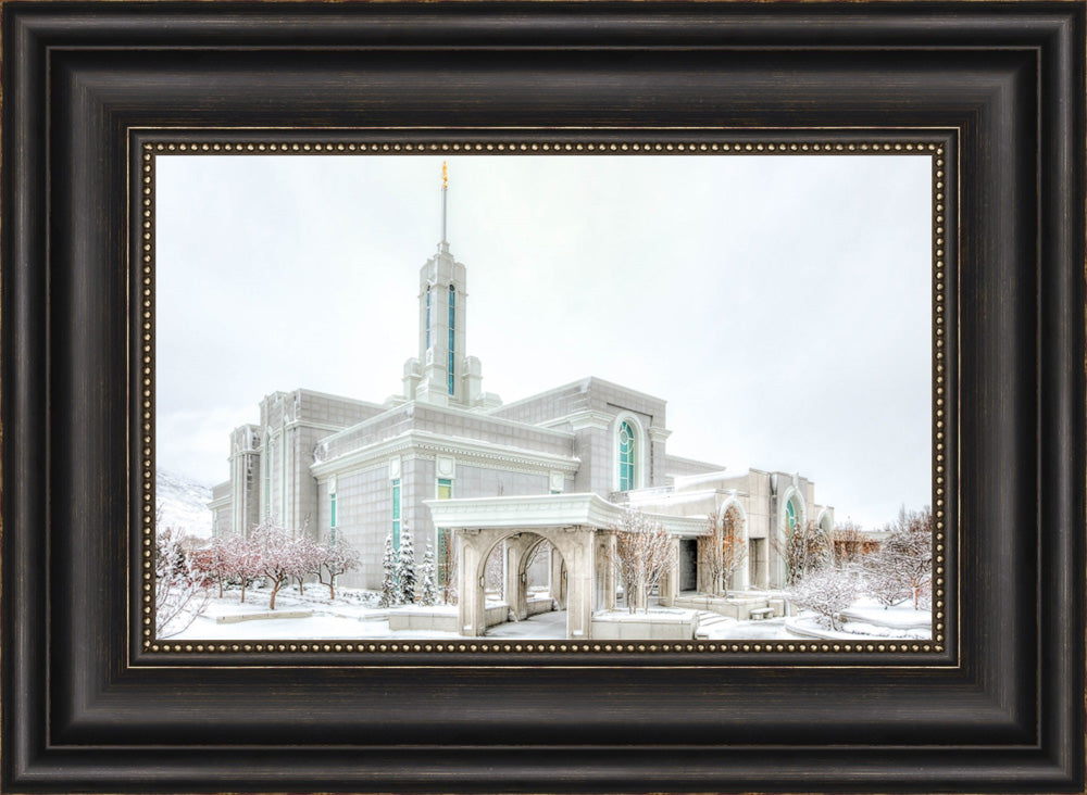 Mount Timpanogos Temple - Angled Whiteout by Kyle Woodbury