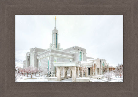 Mount Timpanogos Temple - Angled Whiteout by Kyle Woodbury