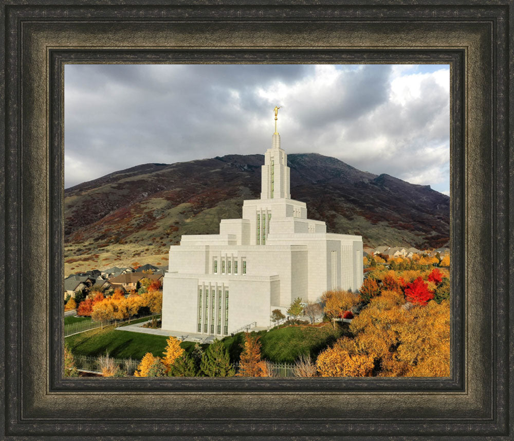 Draper Temple - Fall Splendor by Kyle Woodbury