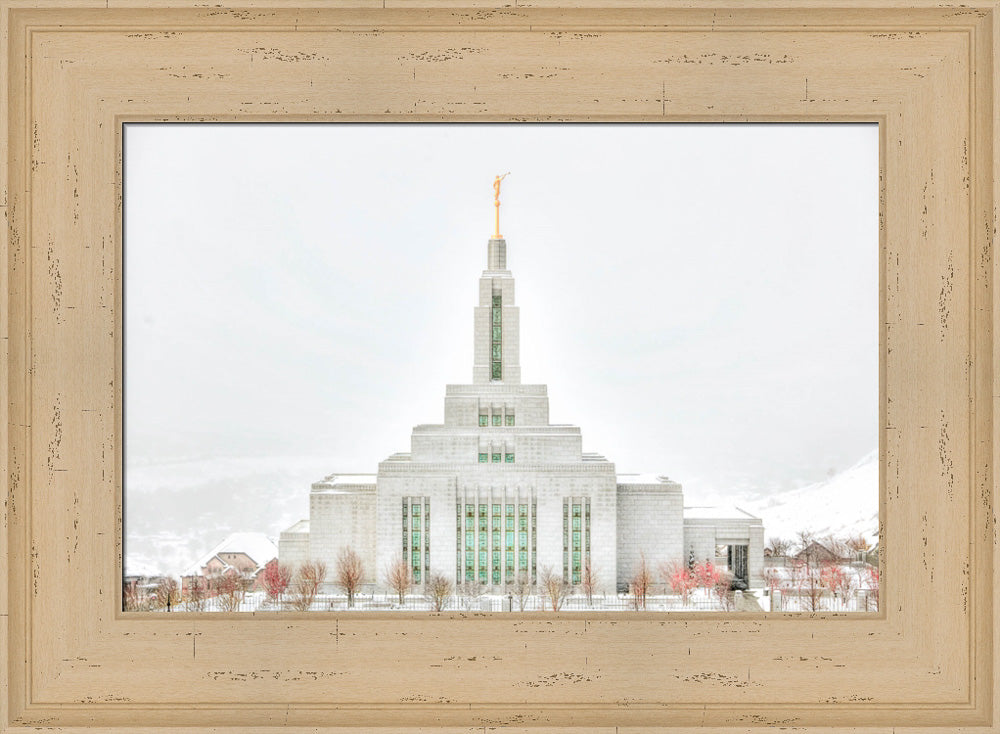 Draper Temple - Before the Snowstorm by Kyle Woodbury