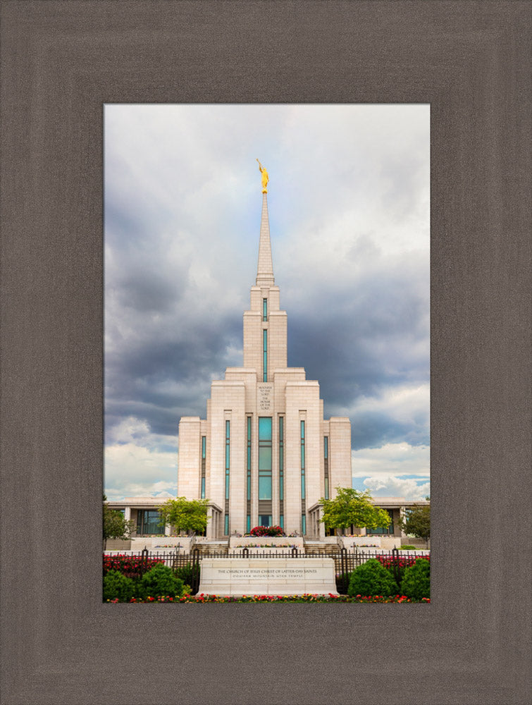 Oquirrh Mountain Temple - Cloudy Day by Kyle Woodbury