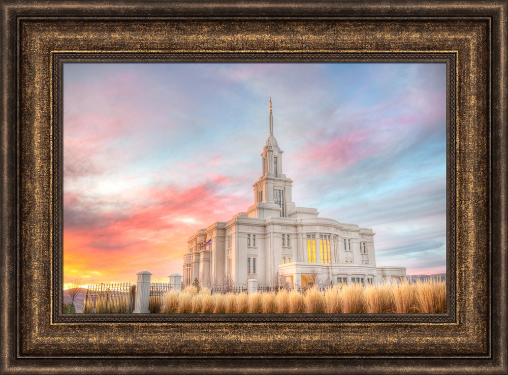 Payson Temple - Sunset by Kyle Woodbury