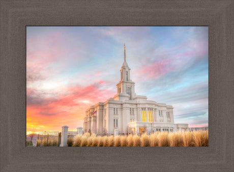 Payson Temple - Sunset by Kyle Woodbury