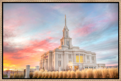 Payson Temple - Sunset by Kyle Woodbury