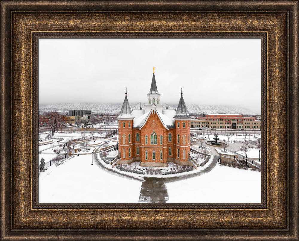 Provo City Center Temple - City From Above by Kyle Woodbury