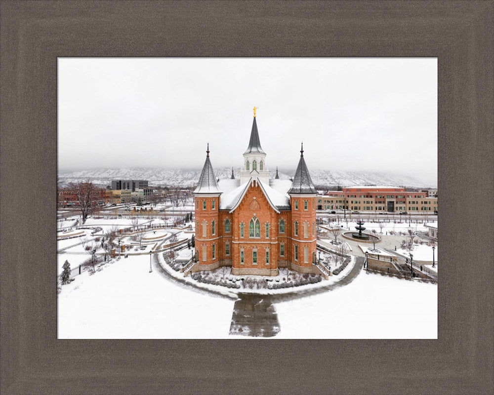 Provo City Center Temple - City From Above by Kyle Woodbury