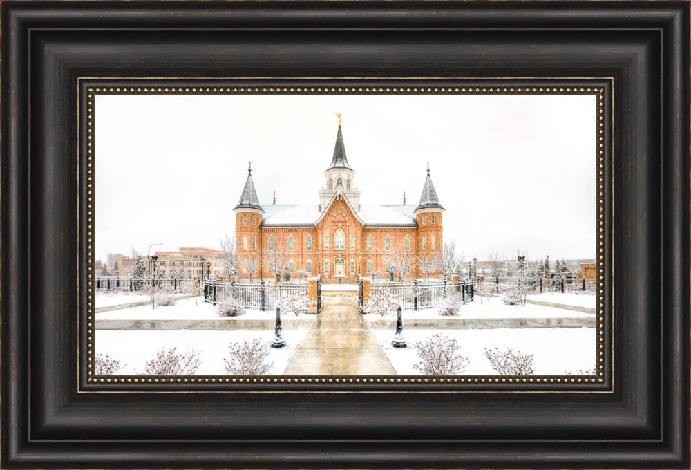 Provo City Center Temple - Snowstorm by Kyle Woodbury