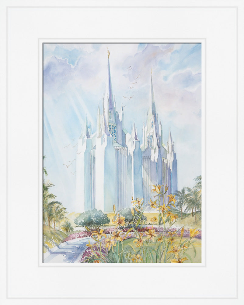 San Diego Temple by Laura Wilson