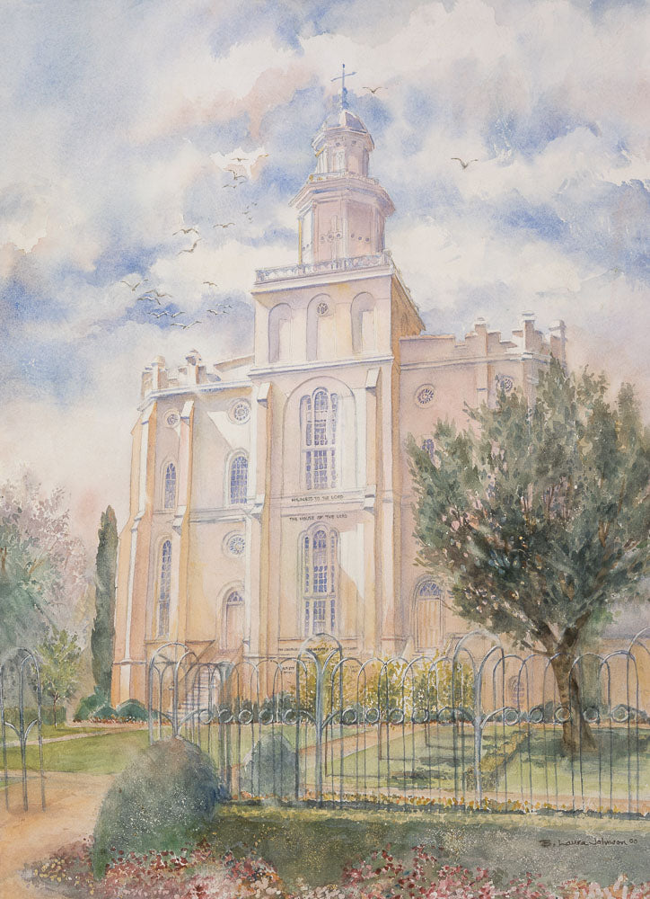 St. George Temple 8x10 print by Laura Wilson