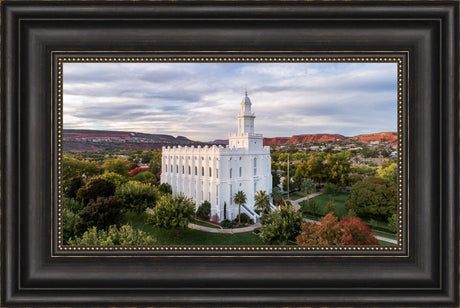 St. George Temple - Canyon View by Lance Bertola