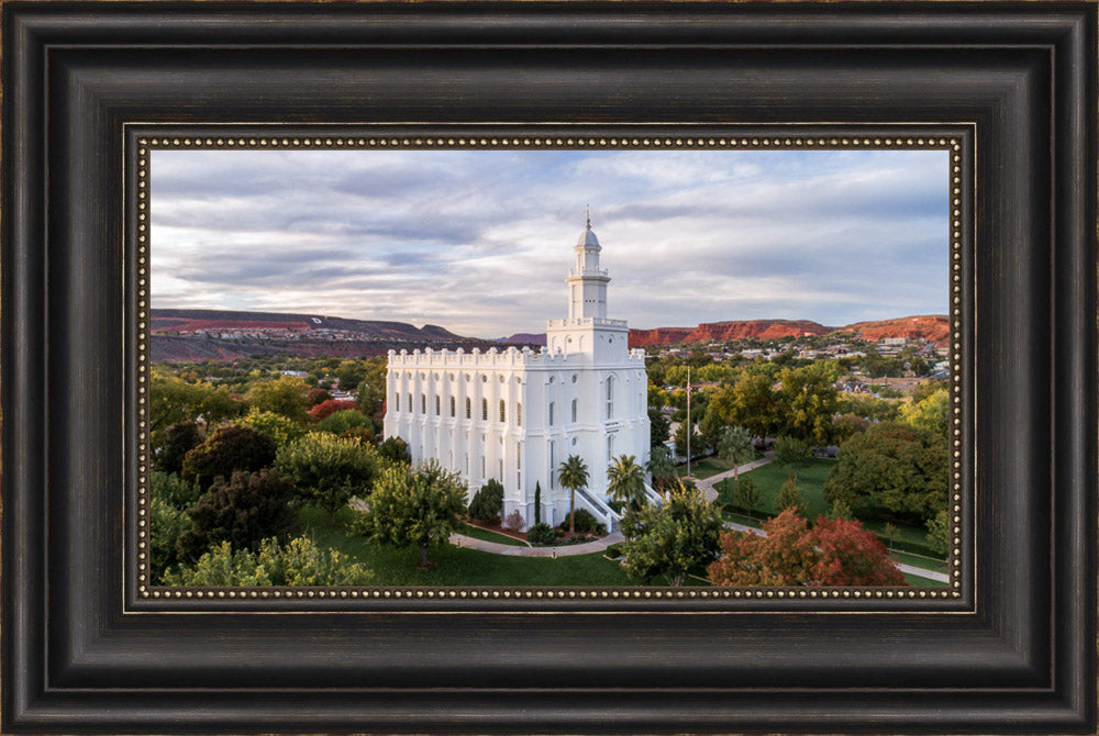 St. George Temple - Canyon View by Lance Bertola