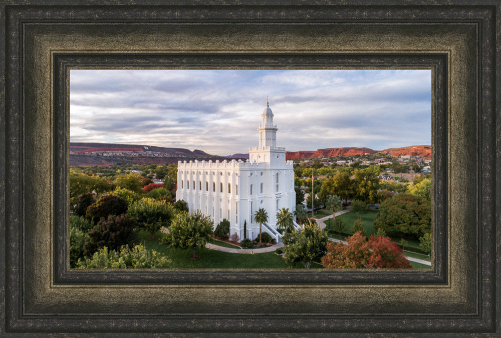 St. George Temple - Canyon View by Lance Bertola